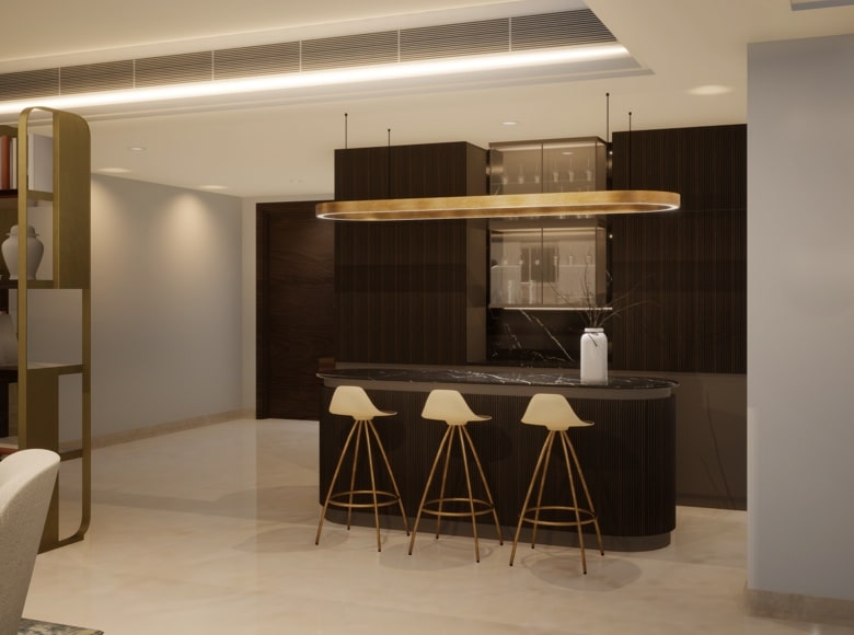 Standard staff quarters layout at La Palazzo