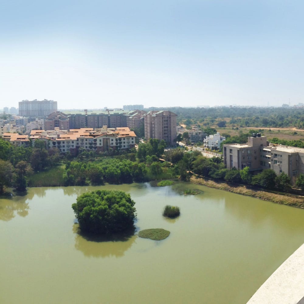 Panoramic view from La Palazzo sky lounge
